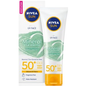 NIVEA Sun UV Face Mineral Sunscreen SPF50+ 50 ml