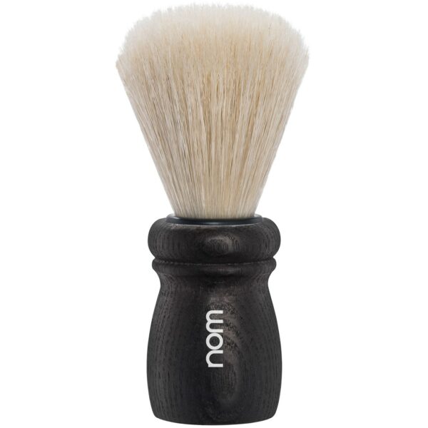 NOM ALFRED Shaving Brush Natural Bristle Black Ash