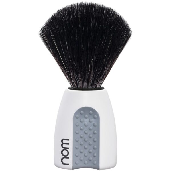 NOM ERIK Shaving Brush Black Fibre White