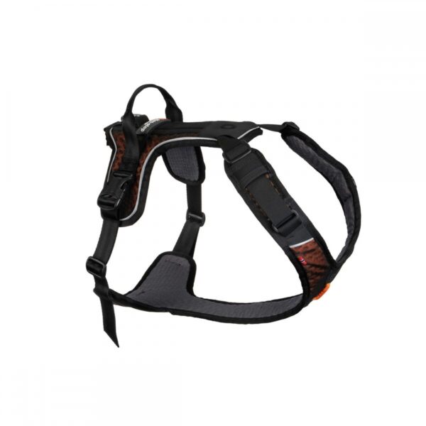 Non-stop Dogwear Rock Harness Hundesele Svart/Orange (XL)