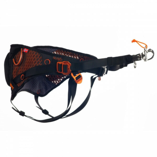 Non-Stop Dogwear Magebelte til hund Svart & Oranje (M)