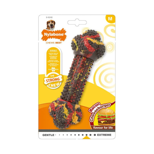 Nylabone Strong Bacon Cheeseburger (S)