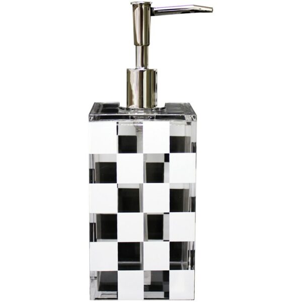 Palmetten Soap Pump White Squares