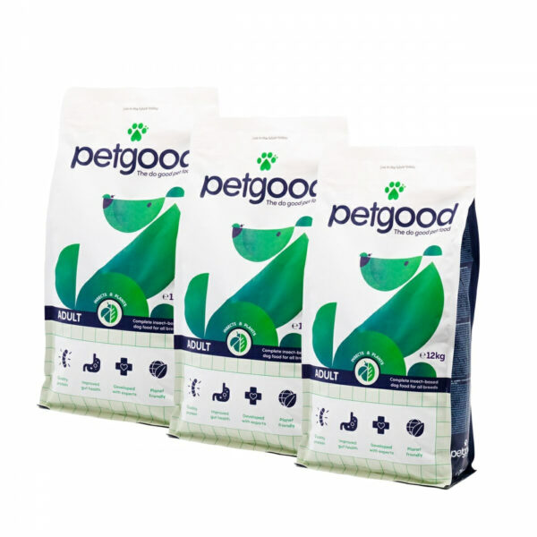 Petgood Adult Insektsfôr 3x12 kg