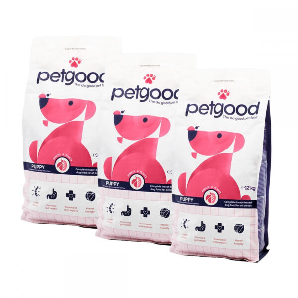 Petgood Puppy & Junior Insektsfôr 3x5 kg