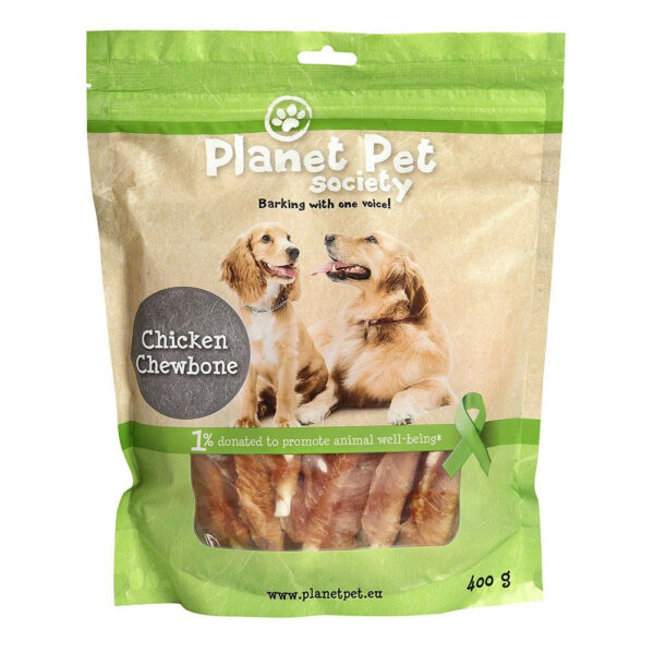 Planet Pet Society Dog Kylling Tyggebein (400 gram)