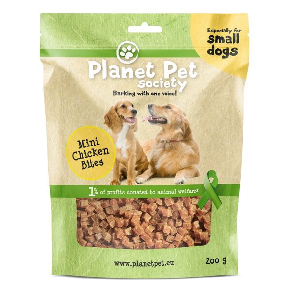 Planet Pet Society Mini kylling biter 200 g