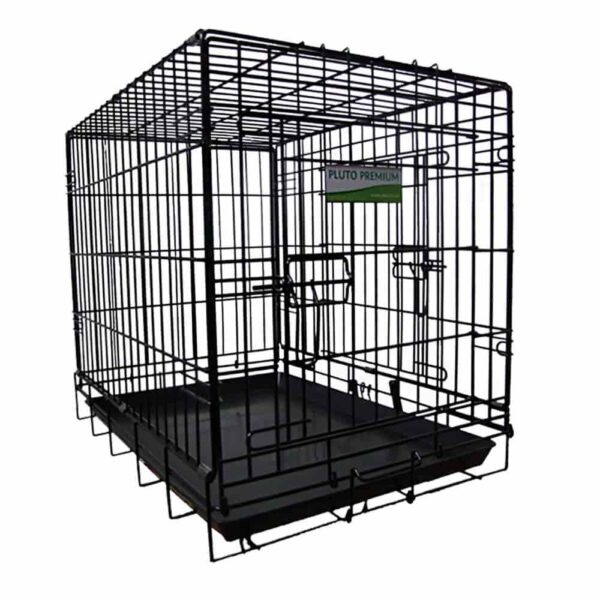 Pluto Premium Travel Cage Black (Medium)