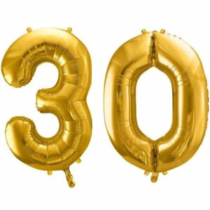 30 år ballonger - 86 cm gull