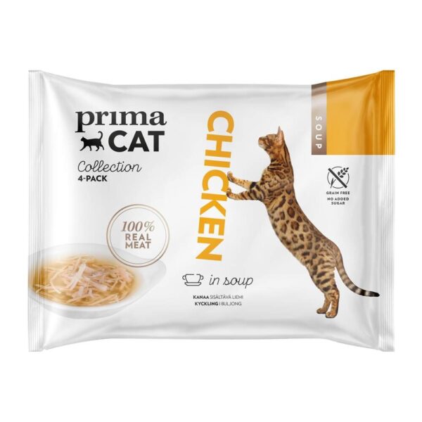 PrimaCat Chicken in Soup (4 x 40 gram)