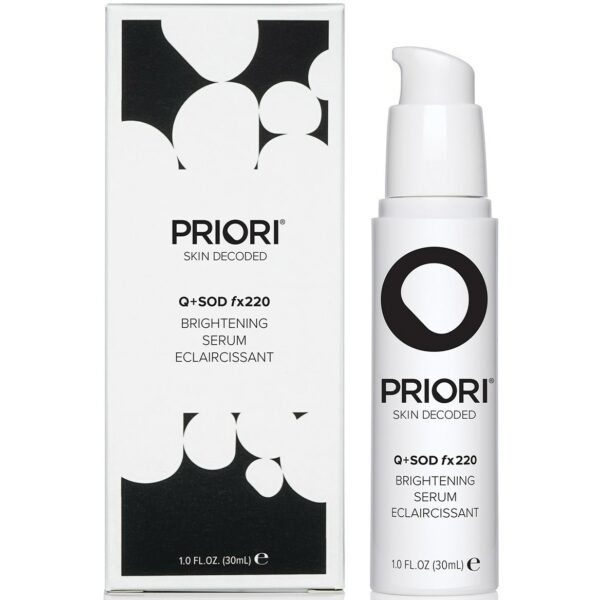 PRIORI Adaptive Superceutical Formulas Q+SOD fx220 Brightening Serum 3