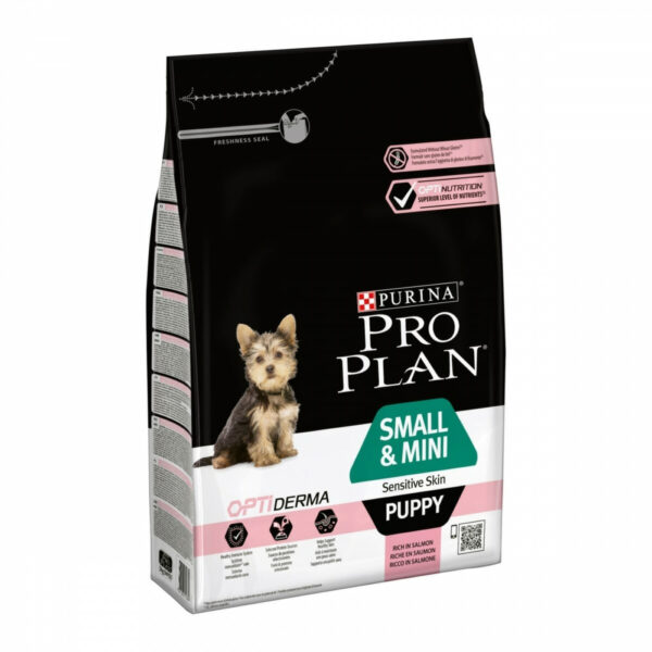 Purina Pro Plan´OptiDerma Puppy Small & Mini Sensitive Skin Salmon 3 kg