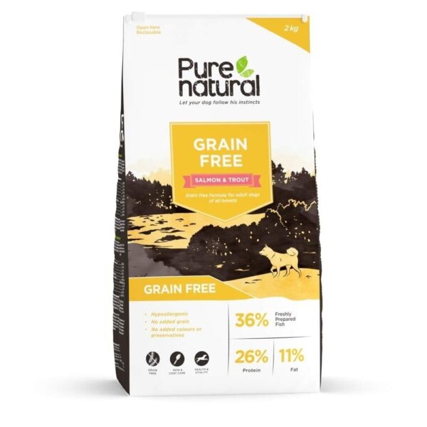 Purenatural Grainfree laks og ørret (2 kg)