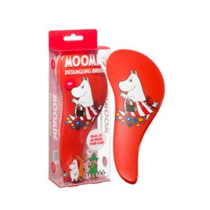 Rich Moomin Detangling Brush Red Muminmamma