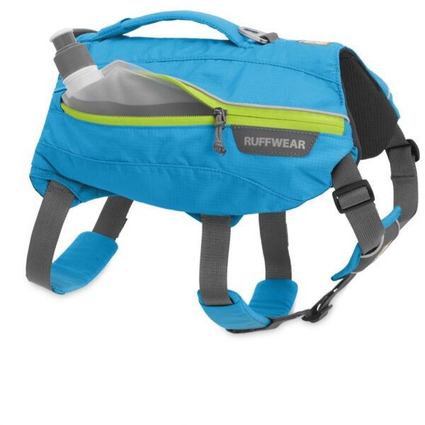 RuffWear Singletrak Kløv med Vannflasker Blå (S)