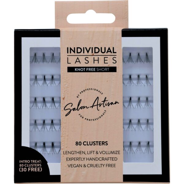 Salon Artisan Individuals 80 Cluster Individual Lash (Knot Free) Short