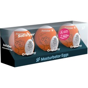 Satisfyer Masturbator Egg Set Crunchy 3 st
