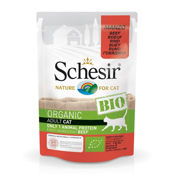 Schesir Cat Bio Adult Beef 85 g