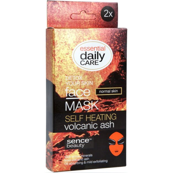 Sencebeauty Face Mask Self Heating 2x6gr Volcanic Ash 12 ml