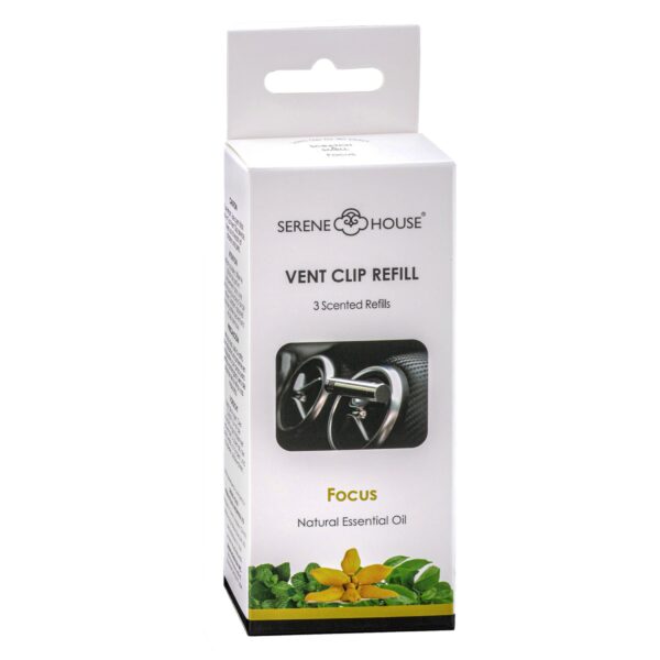 Serene House Car Scent Vent Clip Refill-- Focus