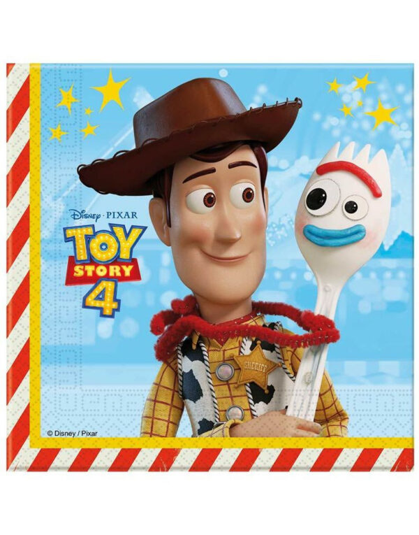 20 stk. Toy Story Servietter - Clubhouse 33x33cm