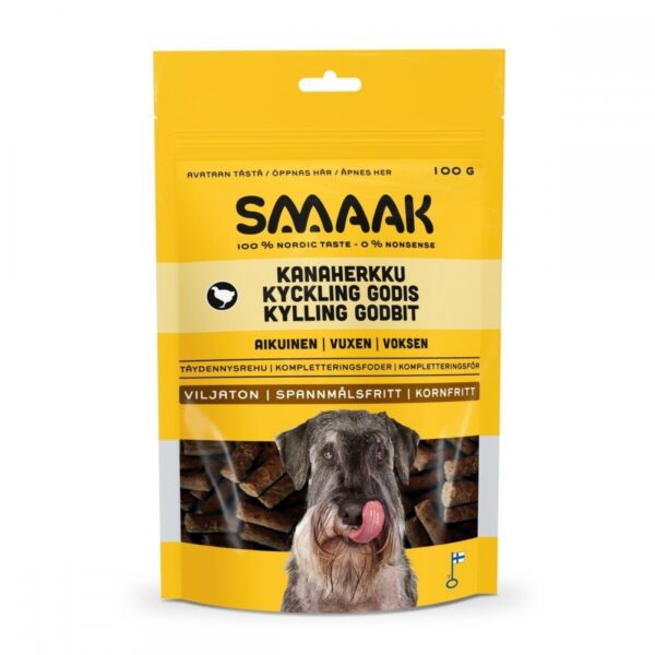 Smaak Dog Adult Kyllinggodteri 100 g