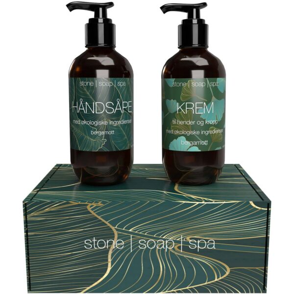 Stone Soap Spa Giftset Handsoap & Lotion - Bergamot