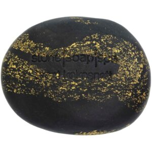 Stone Soap Spa Stone Soap Charcoal w. Goldleaf 120 g