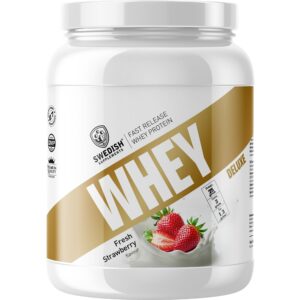 Swedish Supplements Whey Protein Deluxe Fresh Strawberry 900 g