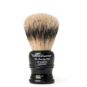 Taylor of Old Bond Street Super Badger Shaving Brush Small Black Mediu