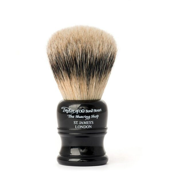 Taylor of Old Bond Street Super Badger Shaving Brush Small Black Mediu