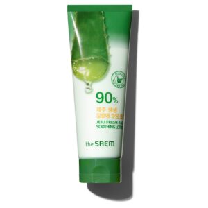 The Saem Jeju Fresh Aloe Vera Soothing Lotion 90% Loción Calmante Aloe