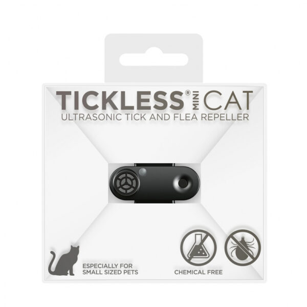 Tickless Mini Cat Elektronisk Flåttavviser (Svart)