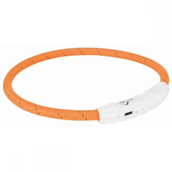 Trixie Flash Light LED-halsband Oransje (XS-S)