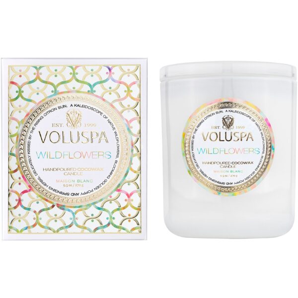 Voluspa Maison Blanc Boxed Candle Wildflowers