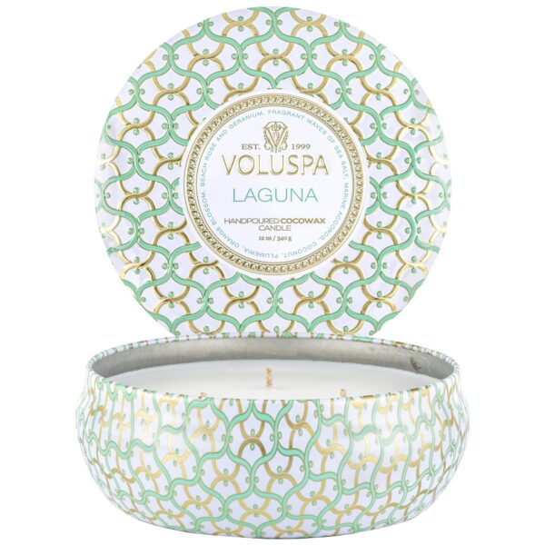 Voluspa Laguna 3-Wick Tin Candle 40h