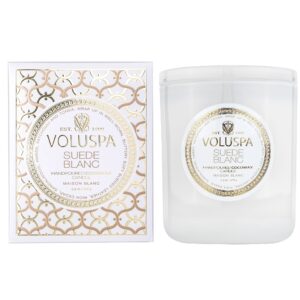 Voluspa Suede Blanc Classic Boxed Candle 60h