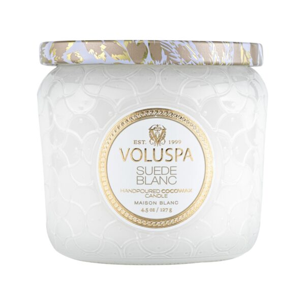 Voluspa Suede Blanc Petite Jar 40h