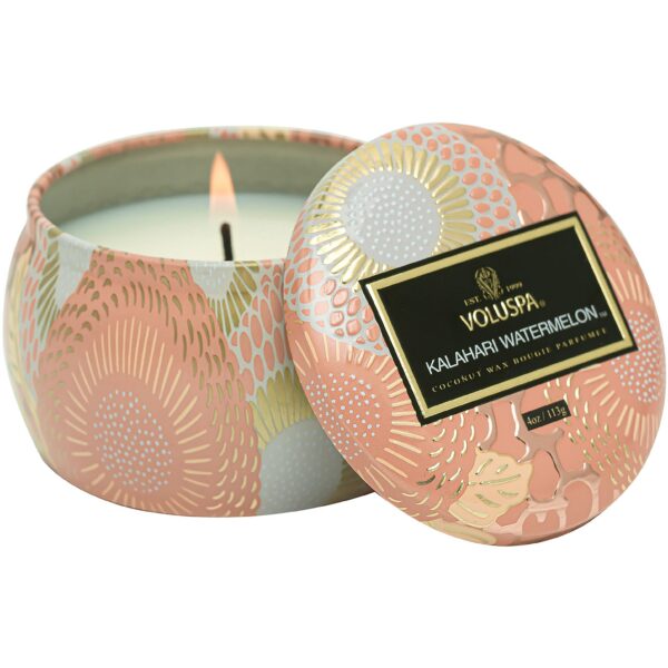 Voluspa Japonica Mini Decorative Tin Kalahari Watermelon