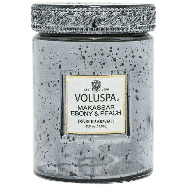 Voluspa Vermeil Small Jar with Lid Makassar Ebony & Peach