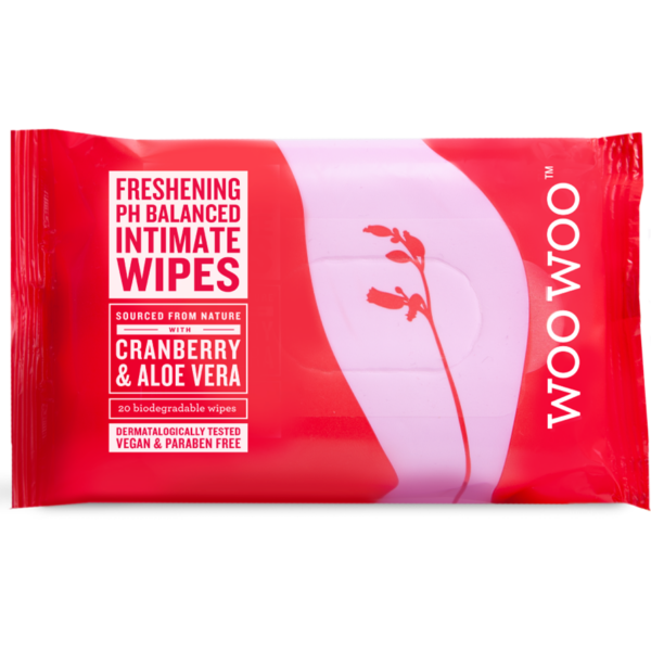 WOOWOO Cranberry & Aloe Vera Intimate Wipes