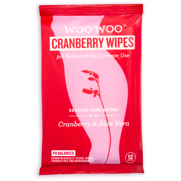 WOOWOO Cranberry & Aloe Vera Initmate Wipes