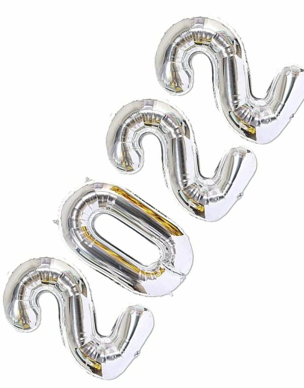 2022 ballonger - 86 cm sølv