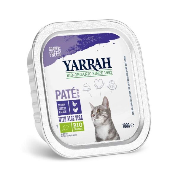 Yarrah Organic Cat Chicken & Turkey Paté Grain Free