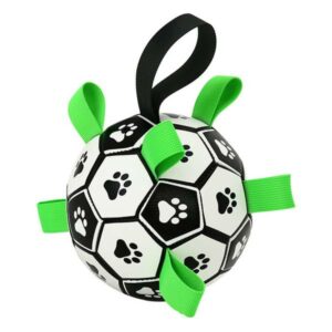 Oppblåsbar fotball til hund - solid