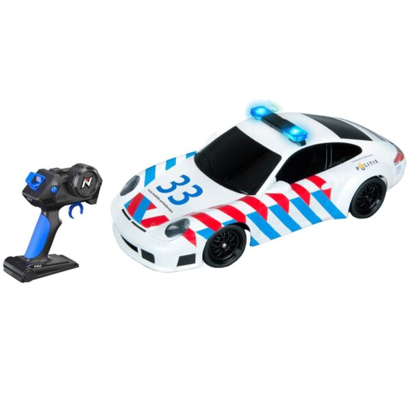 Nikko Radiostyrt lekebil Police Porsche 1:16 20098