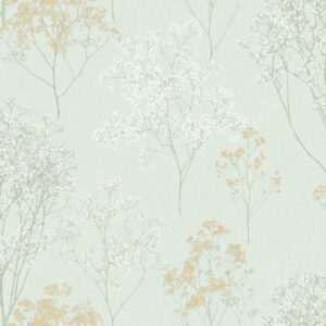 Noordwand Tapet Homestyle Herbs and Flowers grønn og beige