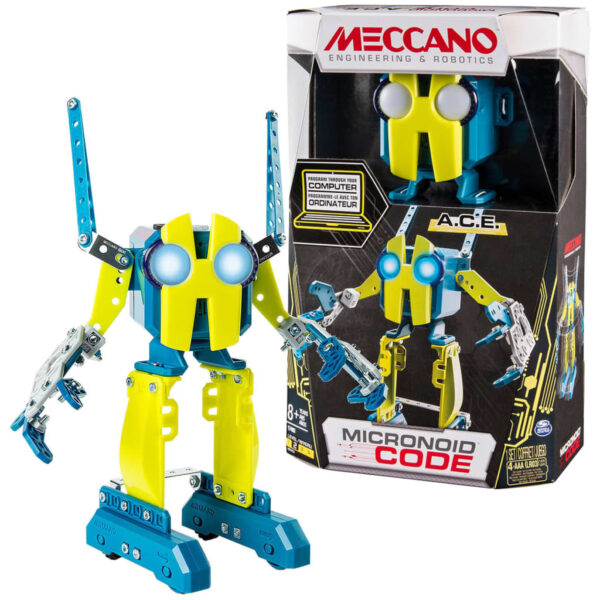 Meccano Personlig robot MicroNoid Code A.C.E. gul 6040125