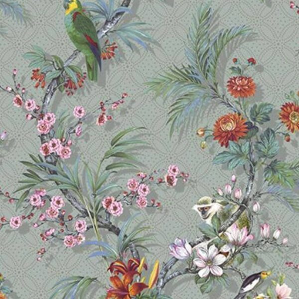 DUTCH WALLCOVERINGS Veggpanel Tropical grå