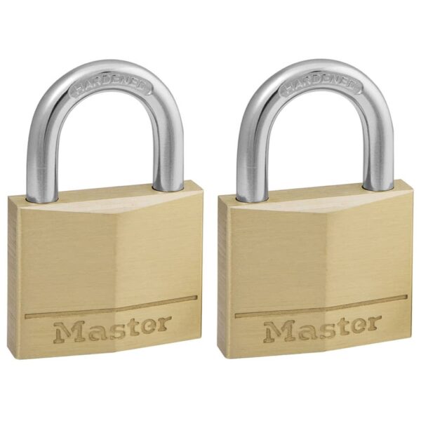 Master Lock Hengelåser 2 stk solid messing 40 mm 140EURT